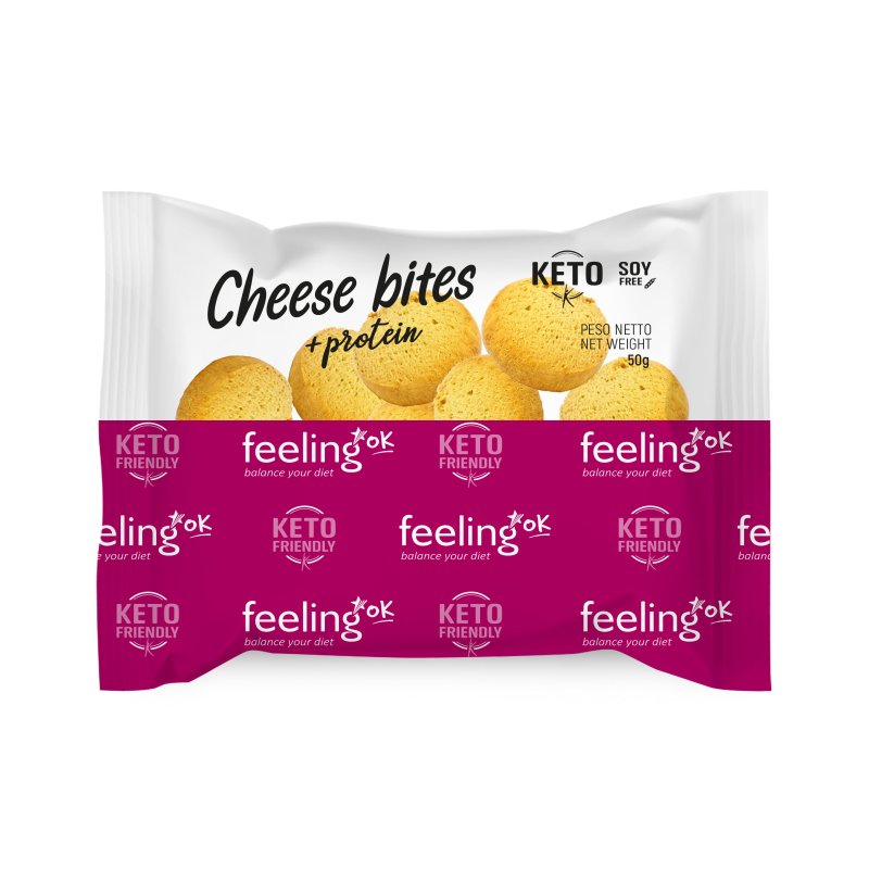 Feeling ok Cheese bites +protein da 50gr