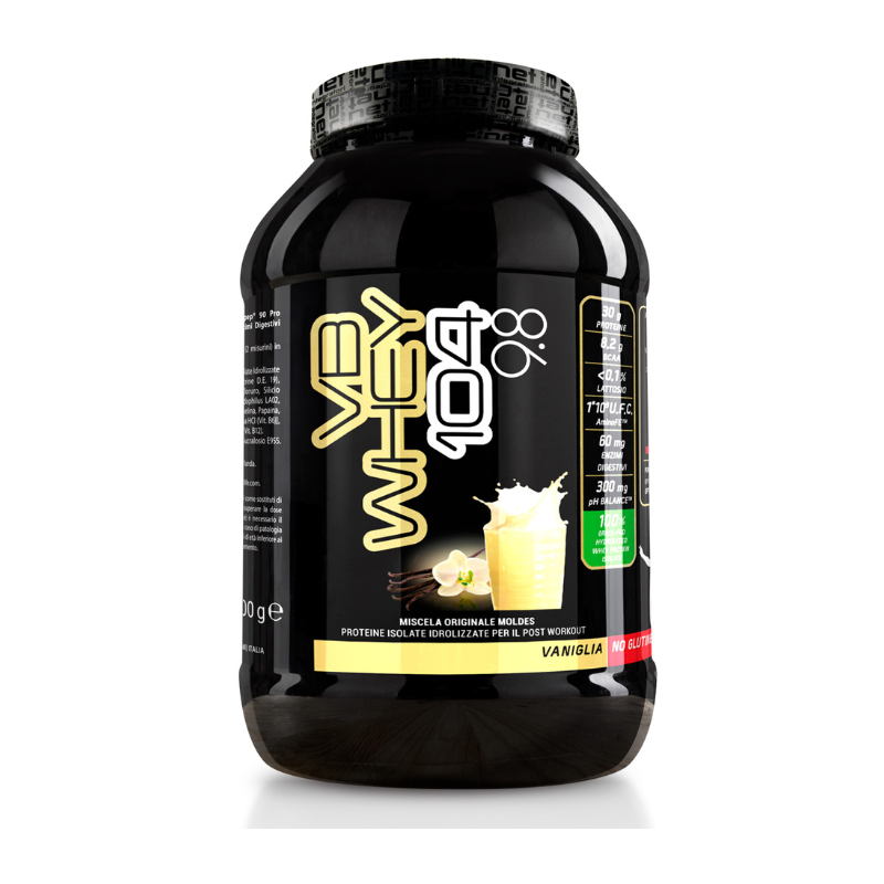 Net Integratori VB WHEY 104 9.8 900g - Integratore di proteine in polvere per la crescita muscolare