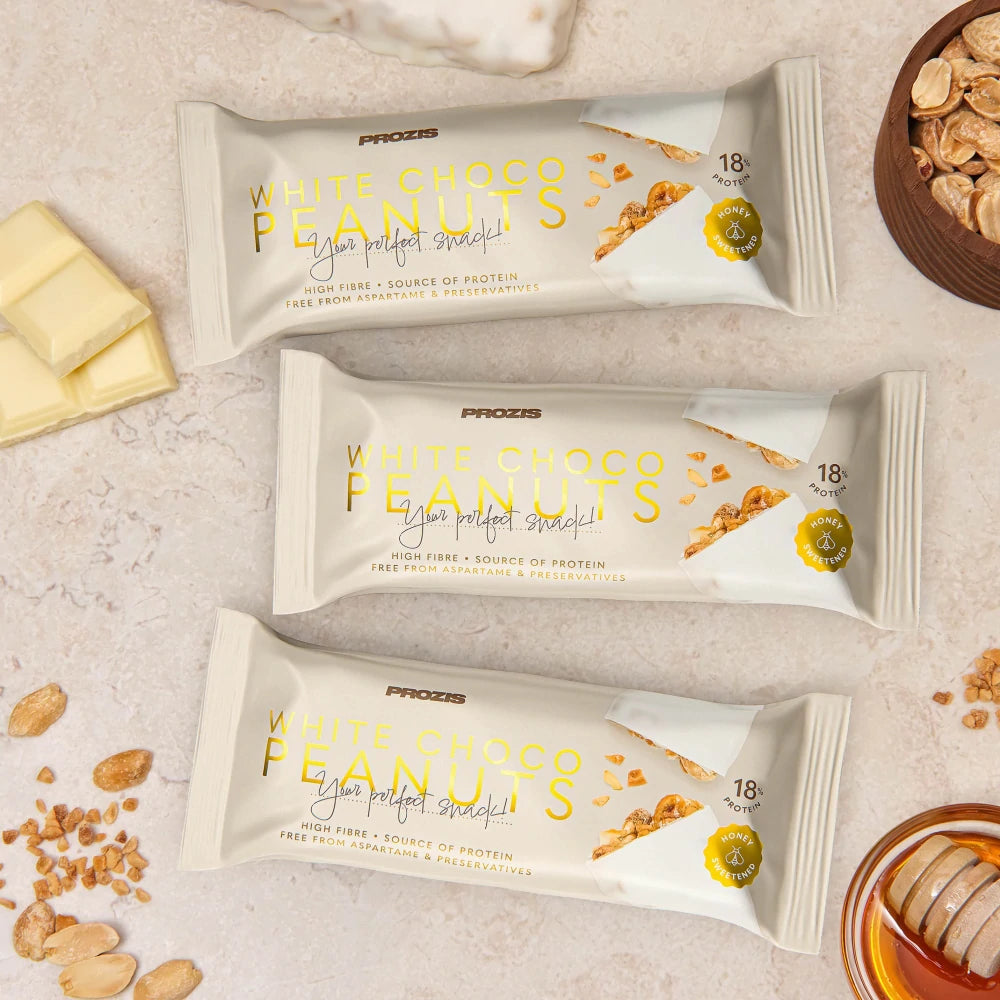 Prozis Barretta di Arachidi e Cioccolato Bianco 50gr
