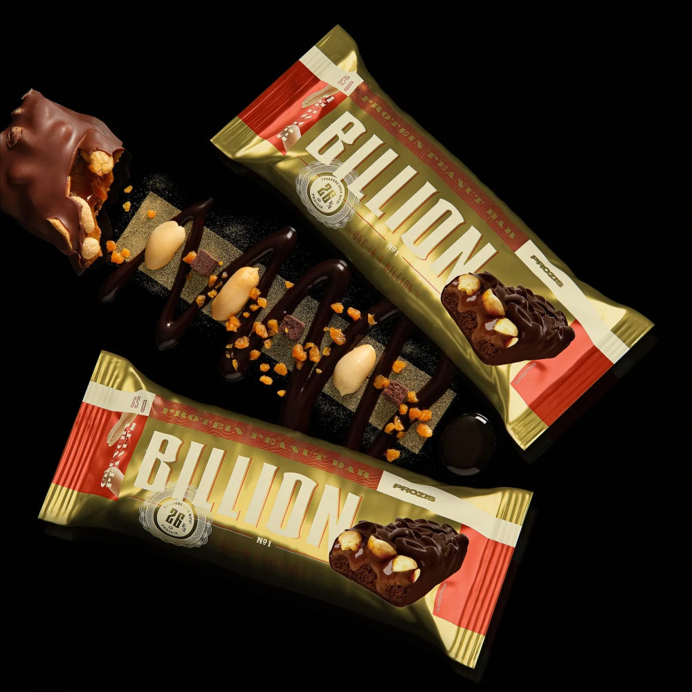Prozis Billion - Barretta Proteica al Cioccolato 3 Gusti Disponibili 65gr