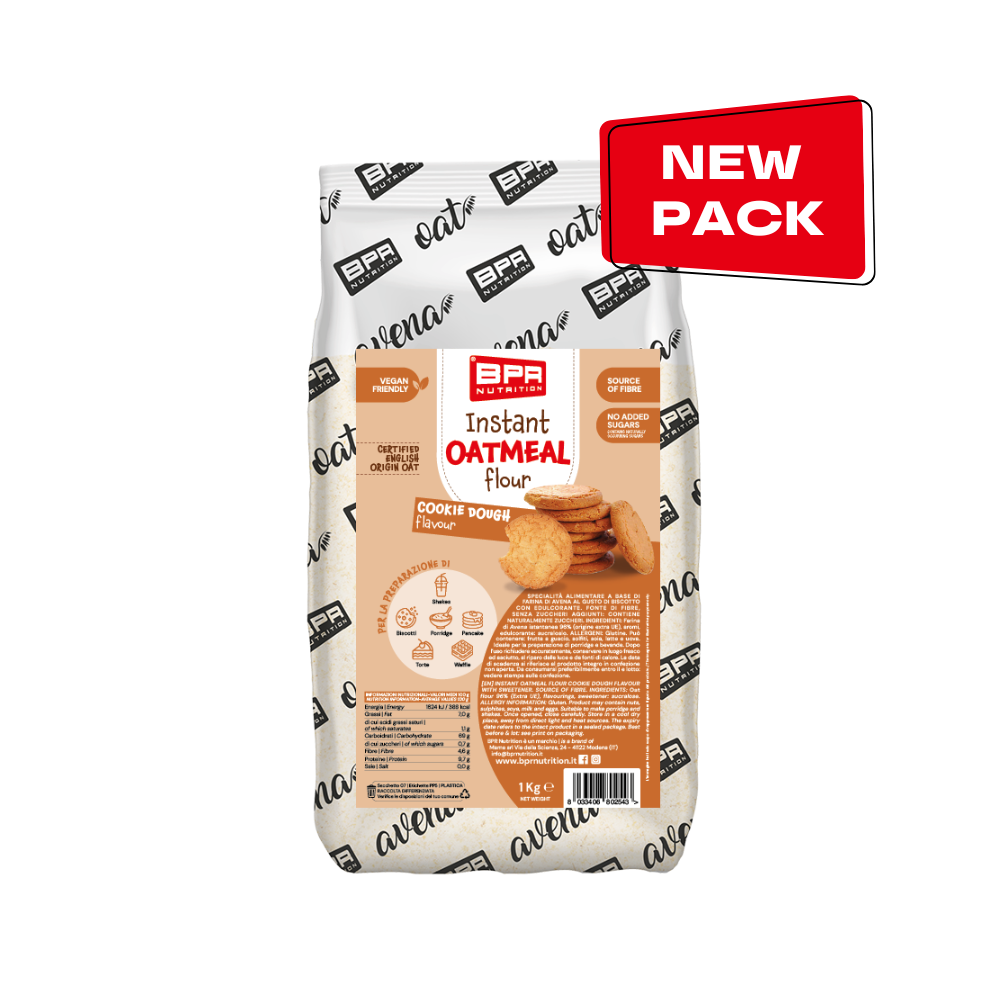 BPR INSTANT OATMEAL FLOUR 1 KG Farina Instantanea di Avena In Vari Gusti