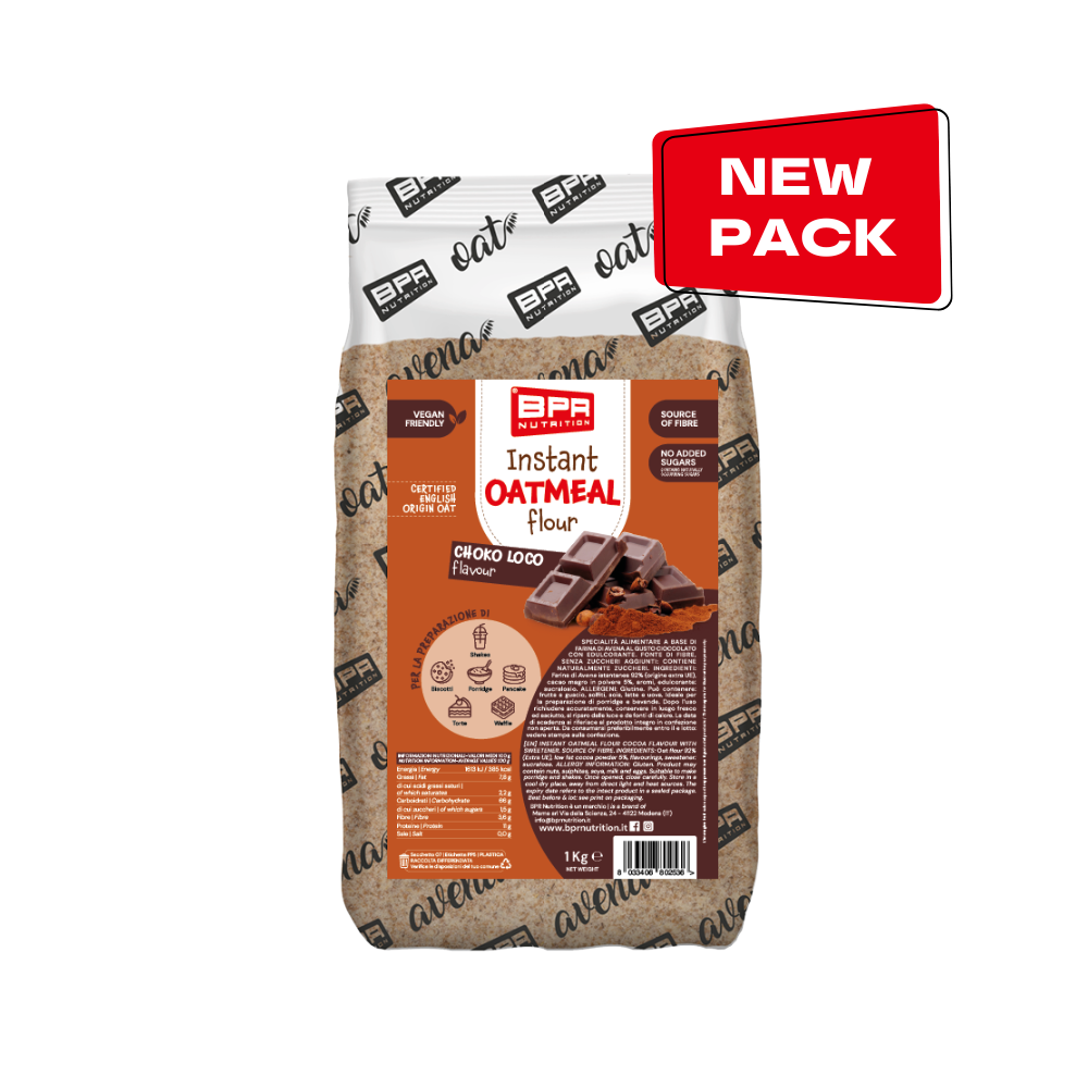 BPR INSTANT OATMEAL FLOUR 1 KG Farina Instantanea di Avena In Vari Gusti