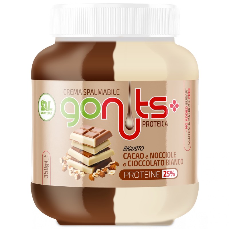 Gonuts Crema Spalmabile disponibile in 3 gusti da 350Gr