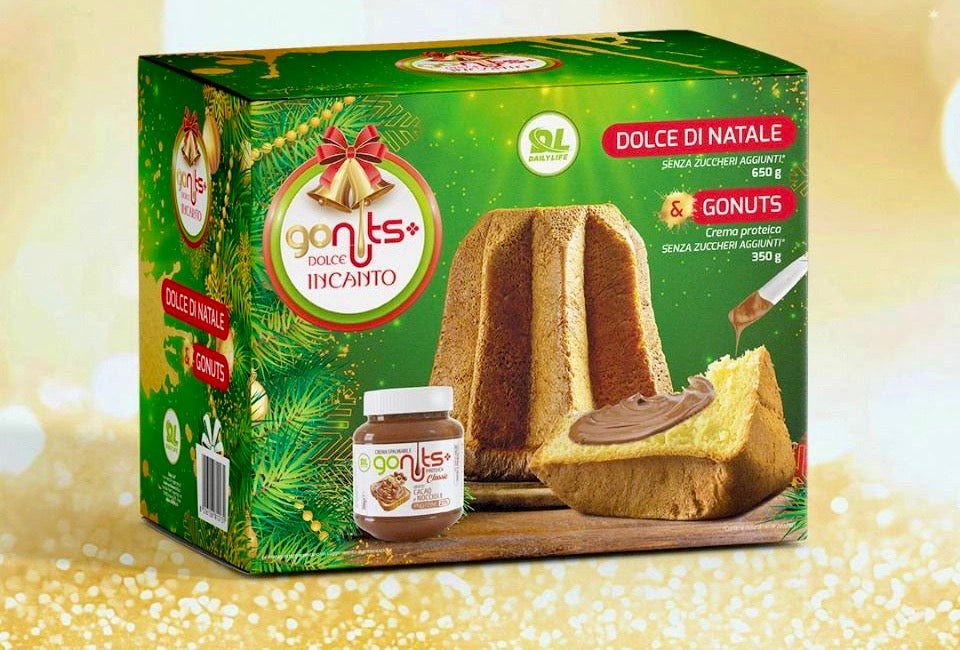 Daily Life Gonuts Dolce Incanto Pandoro Proteico da 650gr + Crema Gonuts da 350gr
