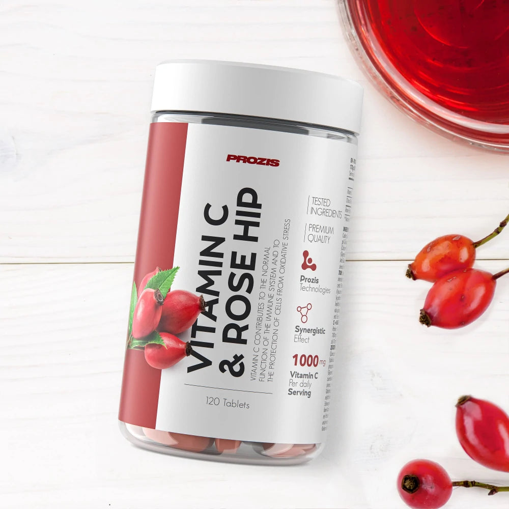 Prozis Vitamin C 1000 mg + Rose Hip 120 tabs