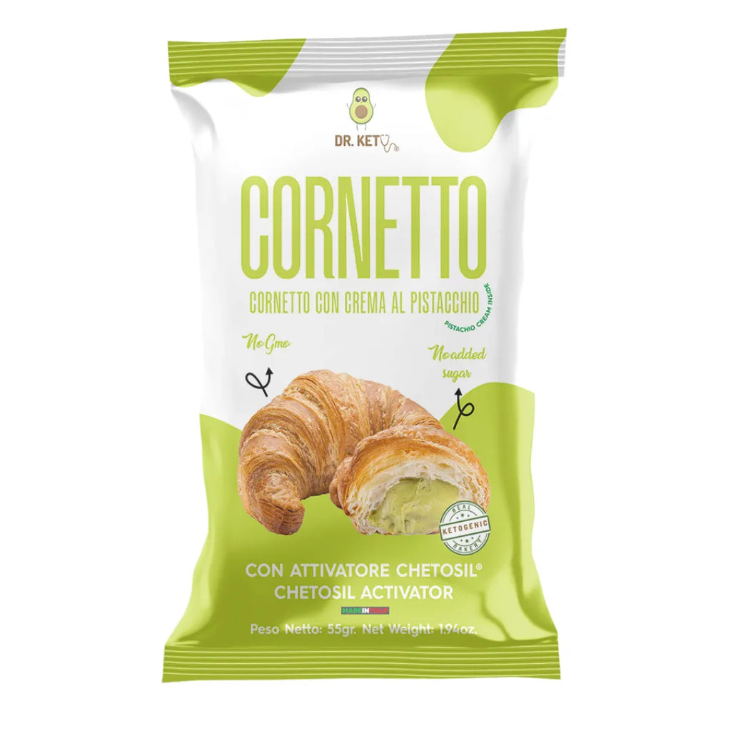 Dr. Keto Cornetto Ripieno con Crema al Pistacchio 🥐