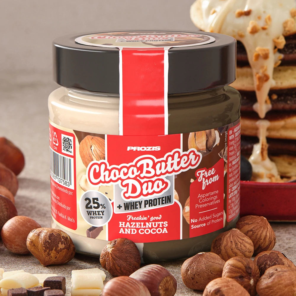 Prozis Whey Choco Butter Duo 200gr - Cacao e nocciola