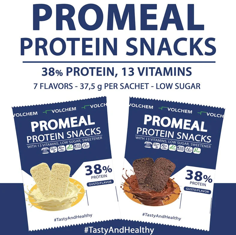 Volchem PROMEAL ® PROTEIN SNACKS 38% ( snack proteico ) 37,5g
