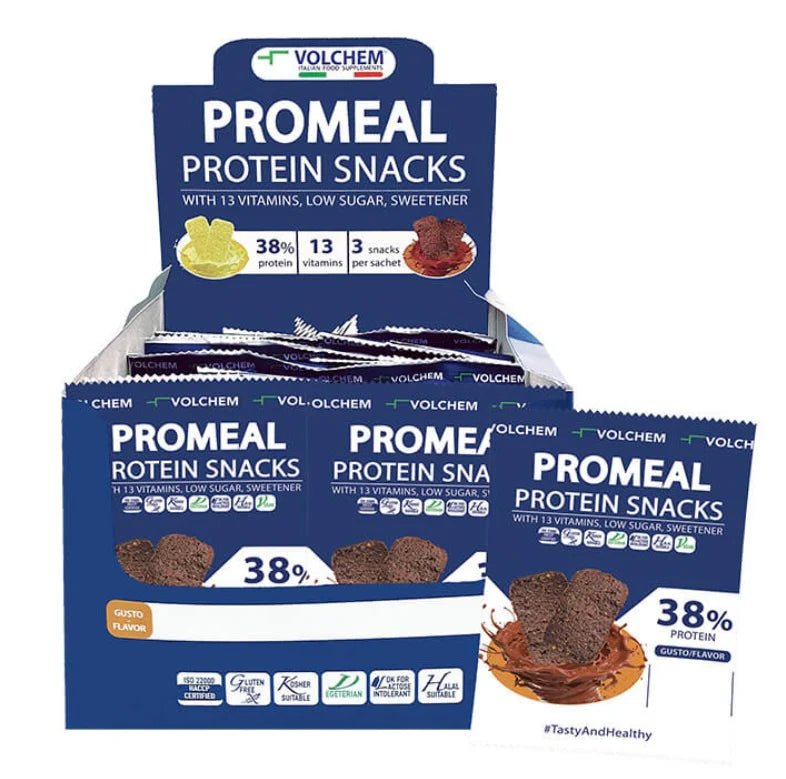 Volchem PROMEAL ® PROTEIN SNACKS 38% ( snack proteico ) 37,5g