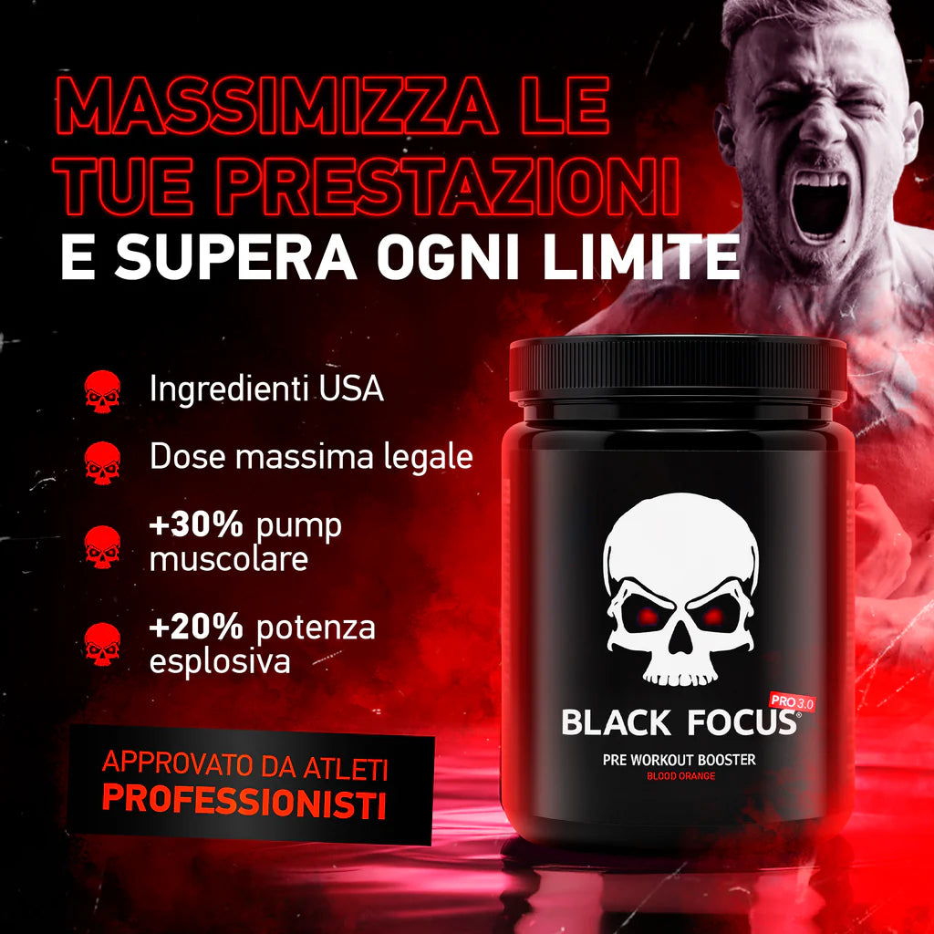 Black Focus Pro 3.0 Extrem Pre-Workout 400gr
