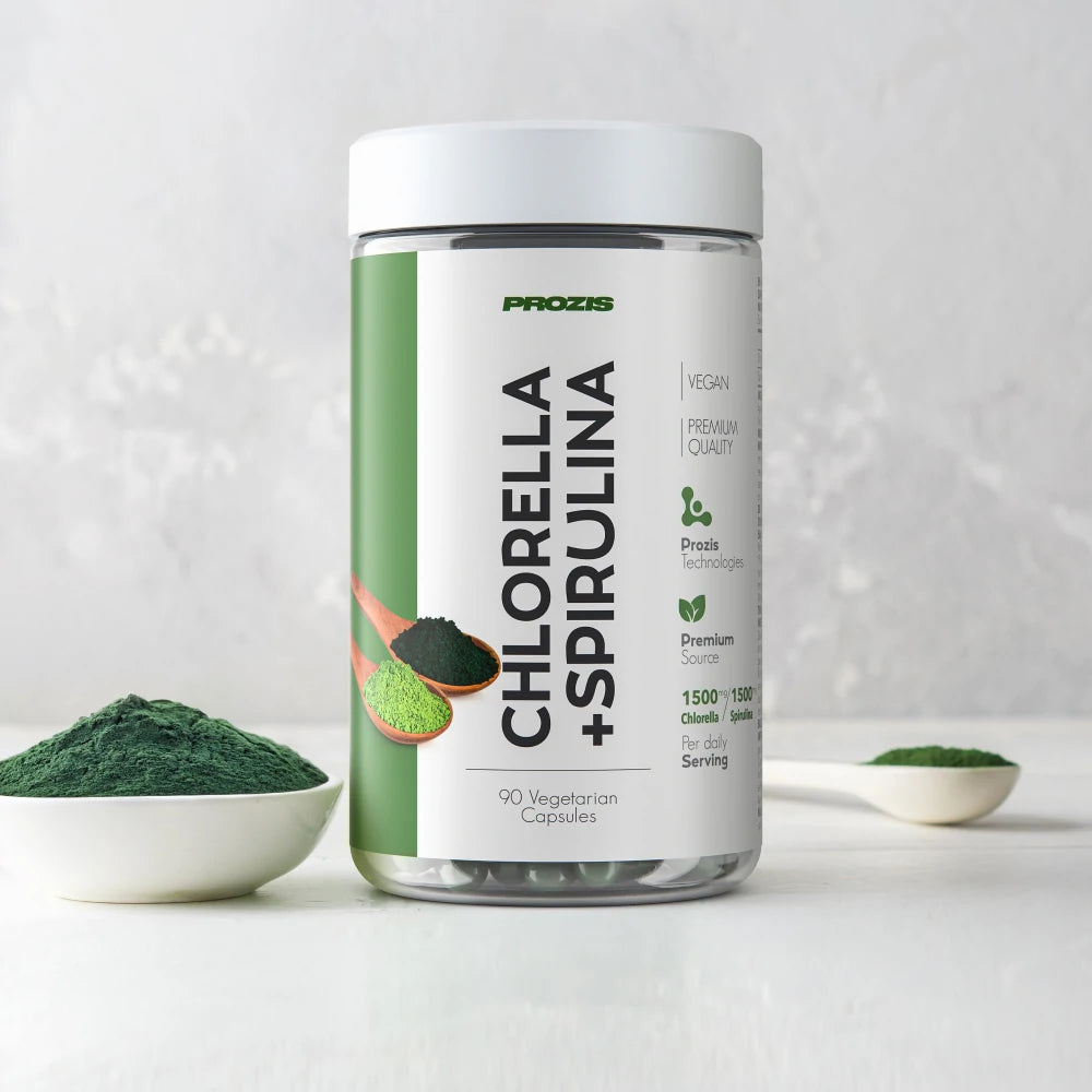 Prozis Chlorella+Spirulina 90 veg caps