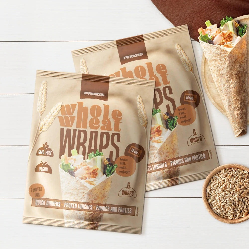 Prozis Wraps di grano integrale formato da 6 pezzi