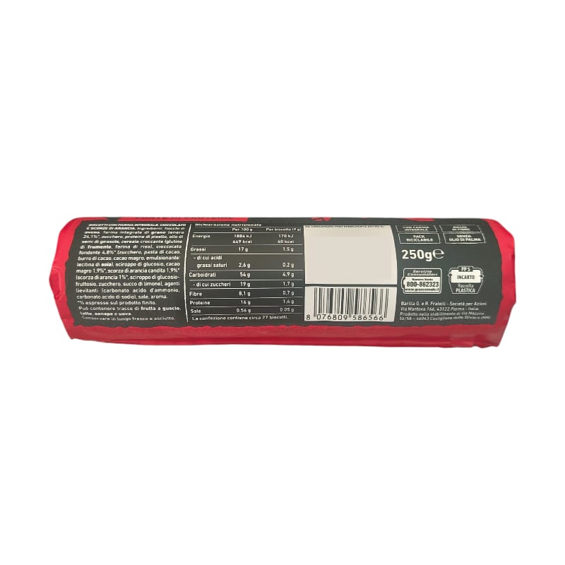 Gran Cereale Protein + Biscotti con 16% di Proteine, Cioccolato Fondente e Scorze d'Arancia 250g