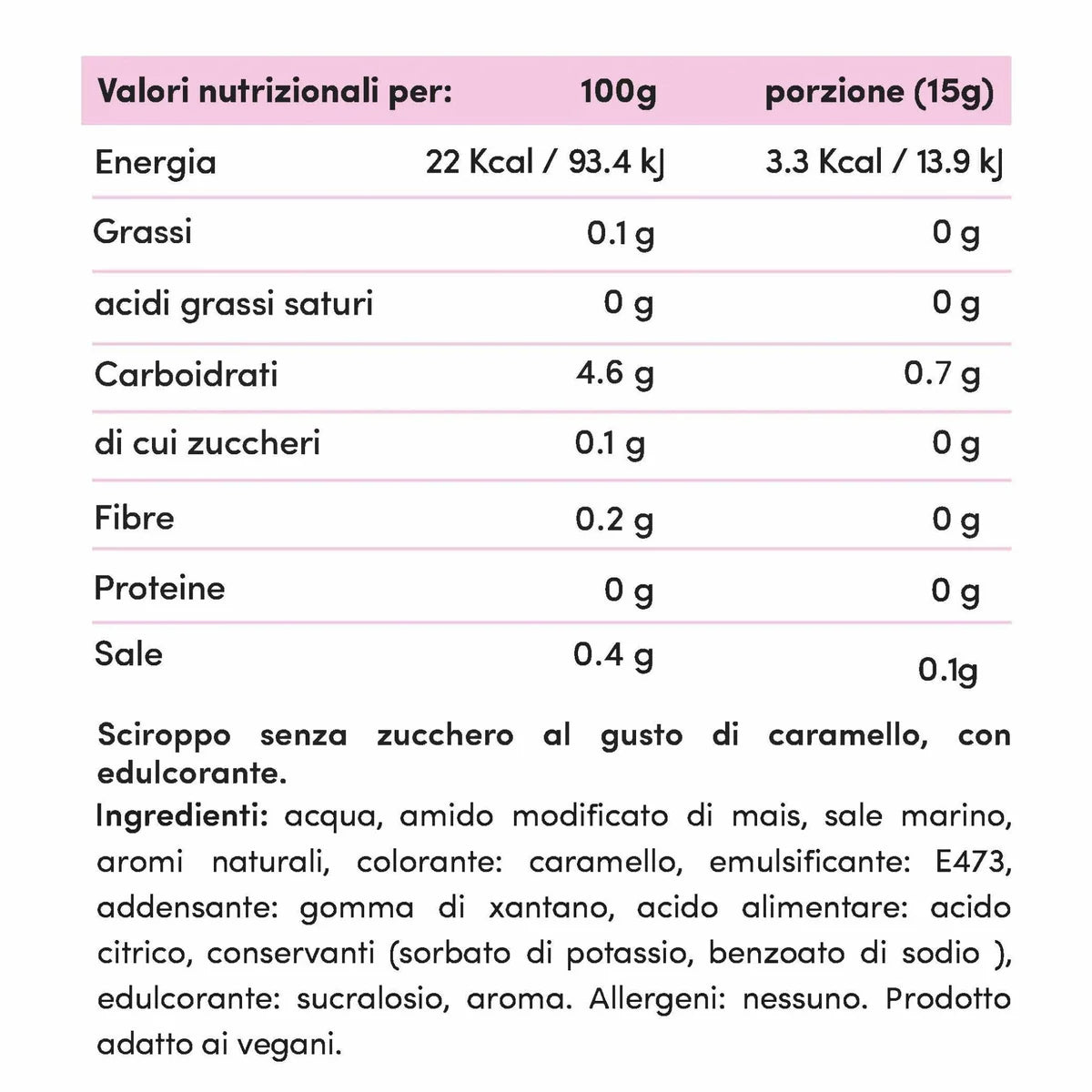 Fitporn Syrup Zero al Caramello 425g