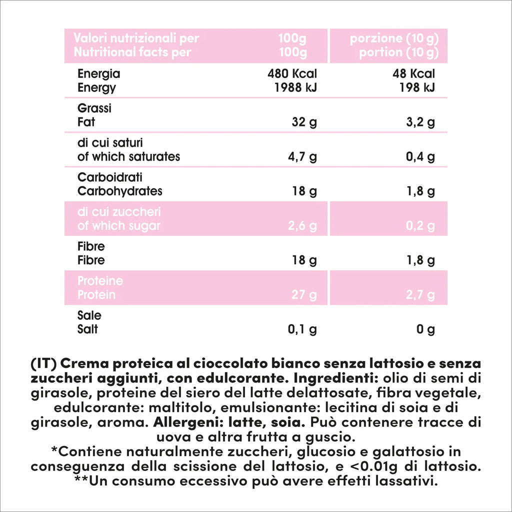 Fitporn Crema proteica Delizia al Limone Senza Lattosio 200gr