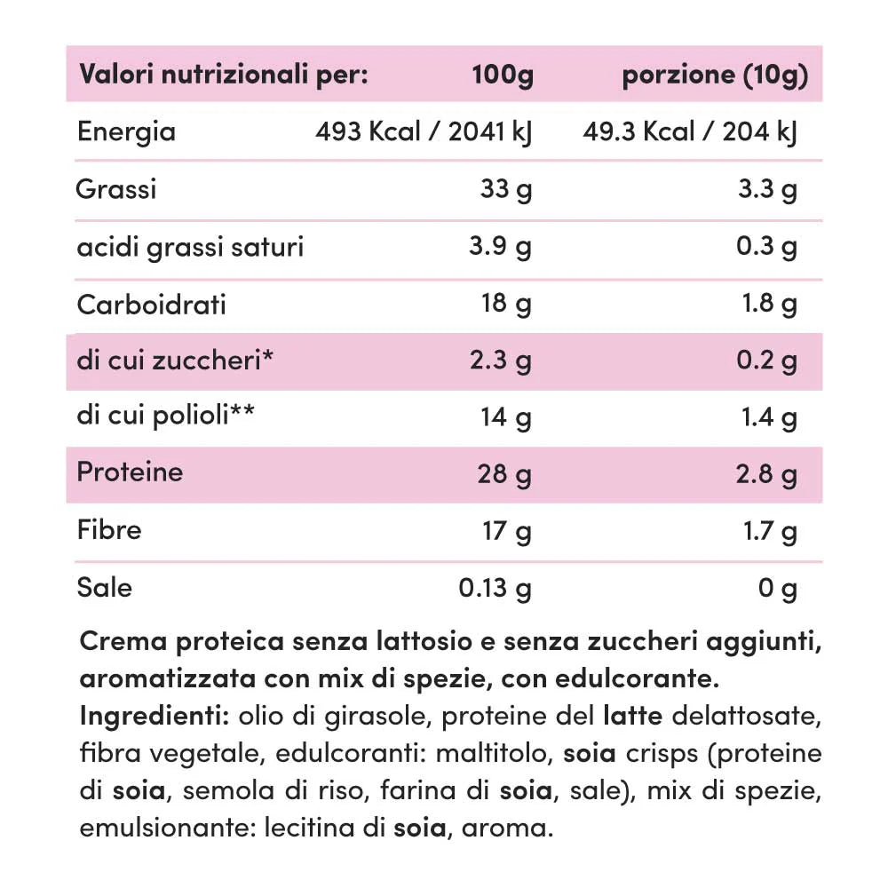 Fitporn Crema proteica Biscotto Speculoos Senza Lattosio 200gr
