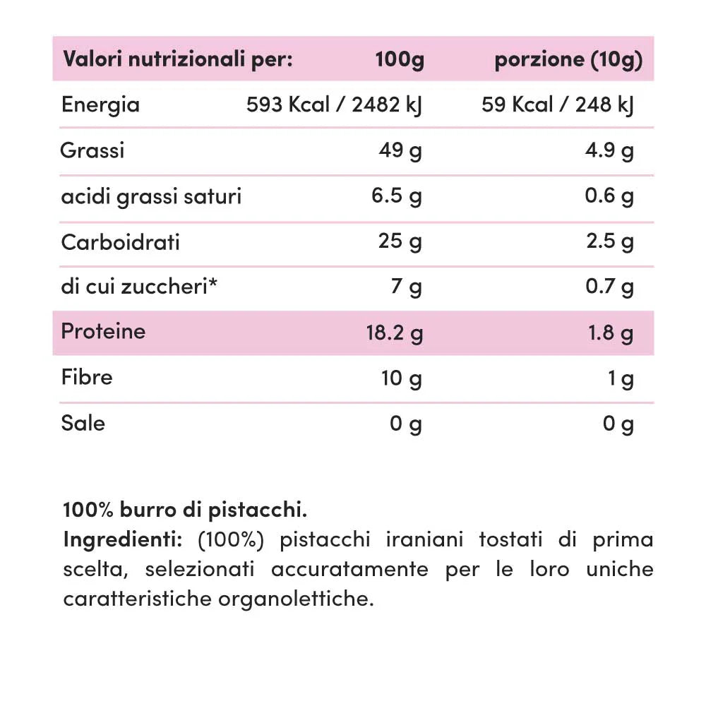 Fitporn Burro di Pistacchi 100% - Cremosa 200gr
