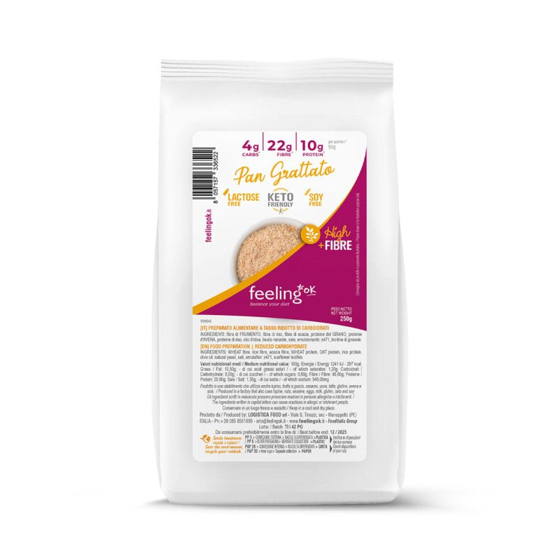 Feeling ok Pan grattato +Fibre 250gr