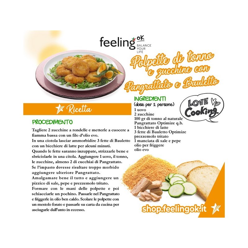 Feeling ok Pan grattato +Fibre 250gr