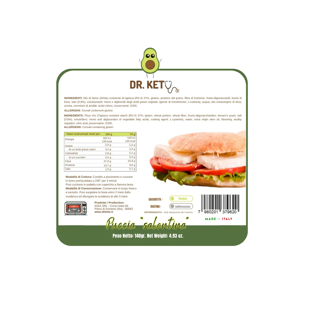 Dr. Keto Puccia Salentina – 2 conf. da 70gr