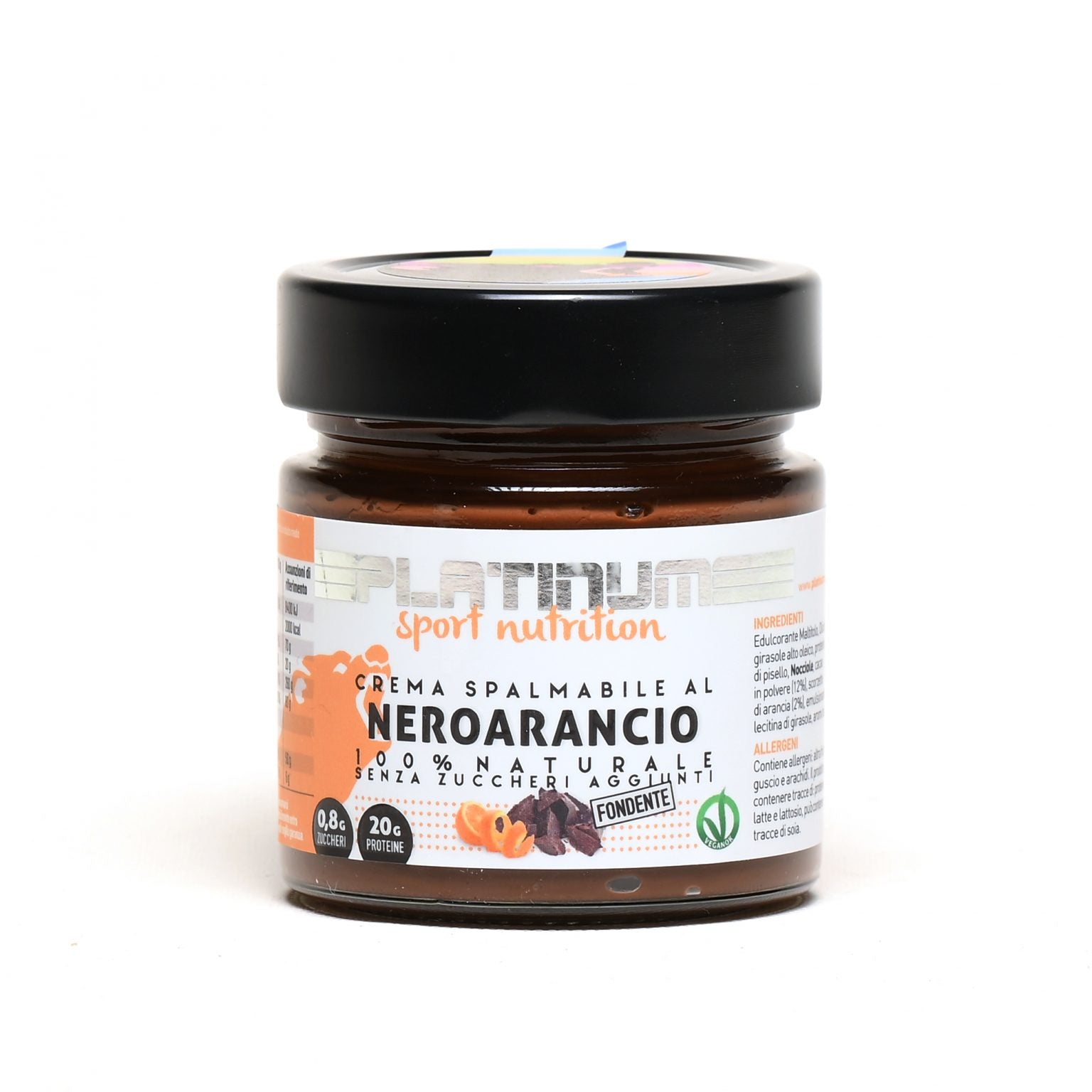 Platinum Sport Nutrition Crema Spalmabile Nero Arancio – 250g VEGAN