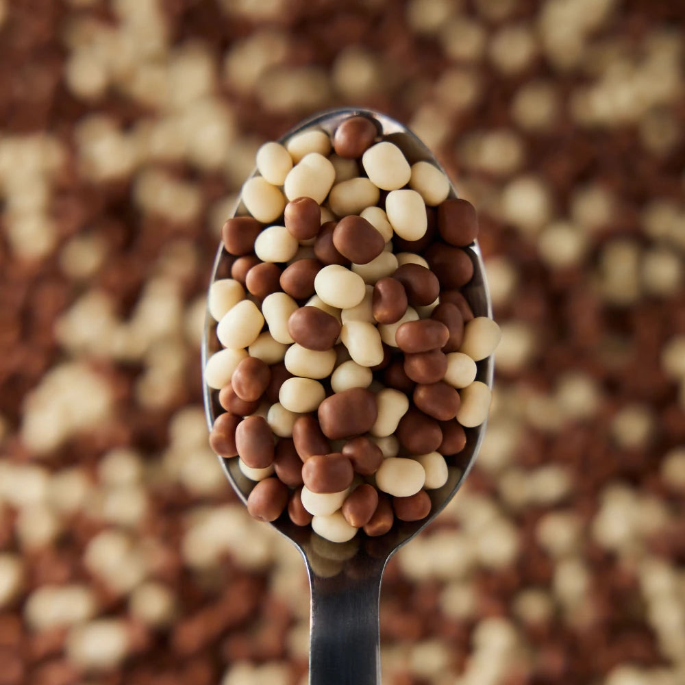 Prozis Protein Puffies - Chocolate Duo - Copertura di cioccolato bianco e al latte 150 g