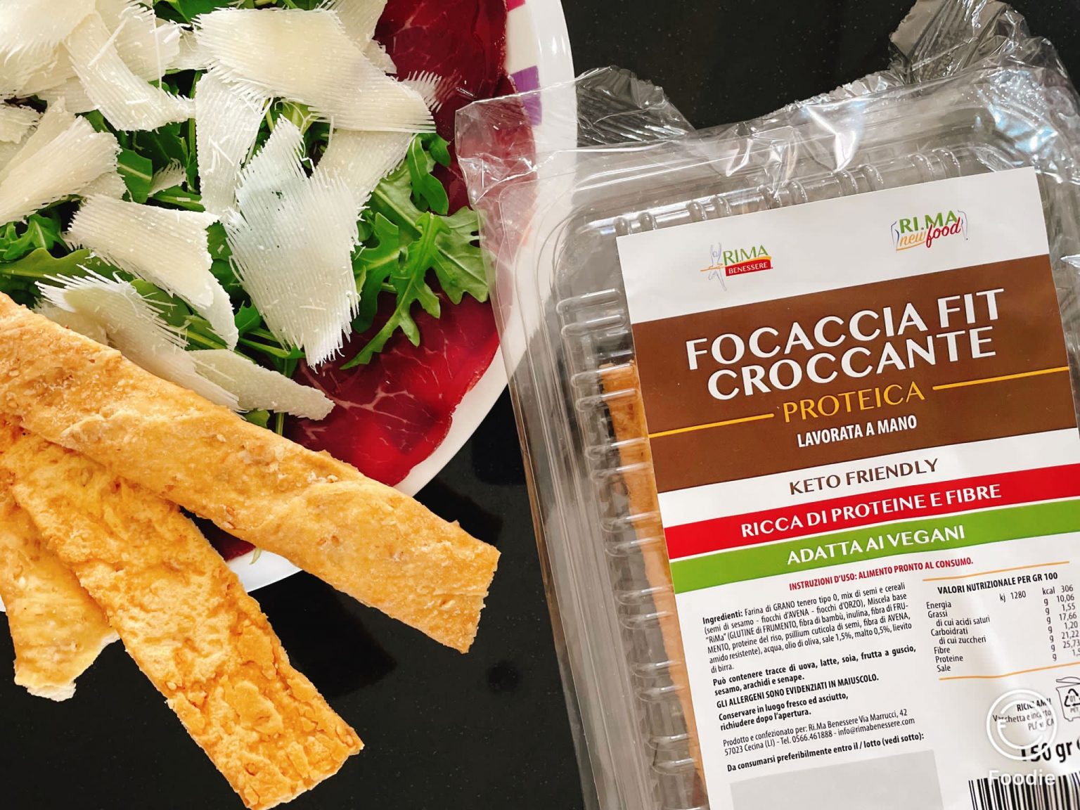 Focaccia Croccante Fit Proteica Rima Benessere 150gr gusto classico