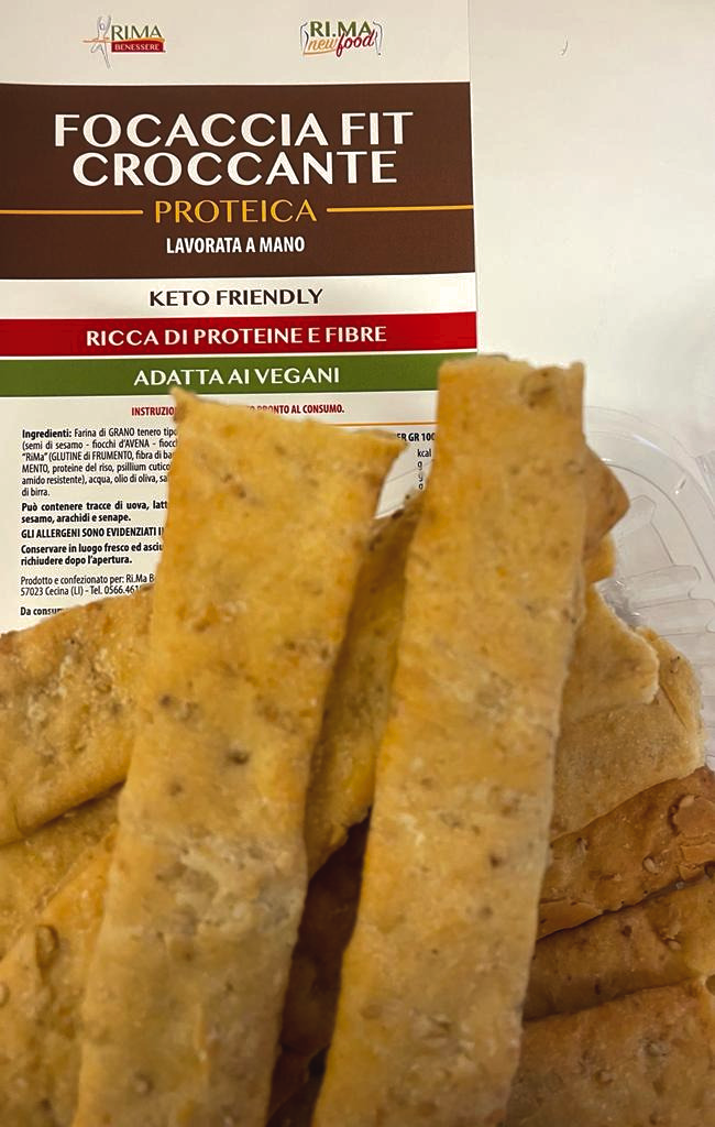 Focaccia Croccante Fit Proteica Rima Benessere 150gr gusto classico