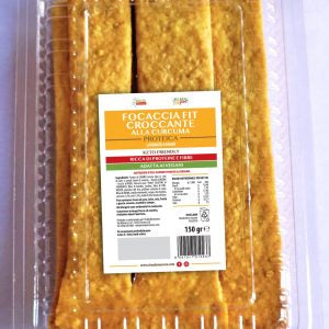 Focaccia Croccante Fit Proteica alla Curcuma Rima Benessere 150gr