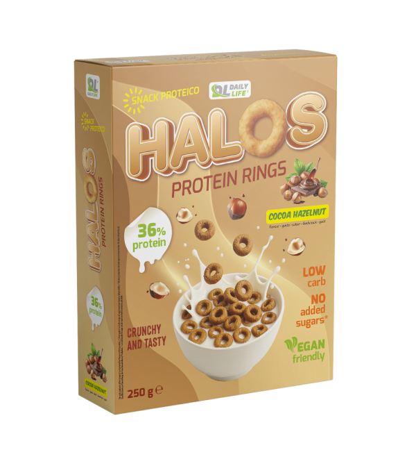 HALOS PROTEIN RINGS – Cereali Proteici in Vari Gusti formato da 250gr